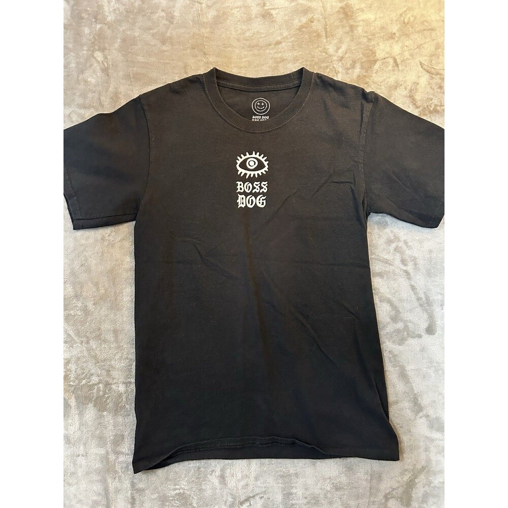 Boss Dog Art Department Black Skeleton Shirt Size Small, 100% Cotton